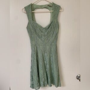 Lace Dress with Open Back Detail